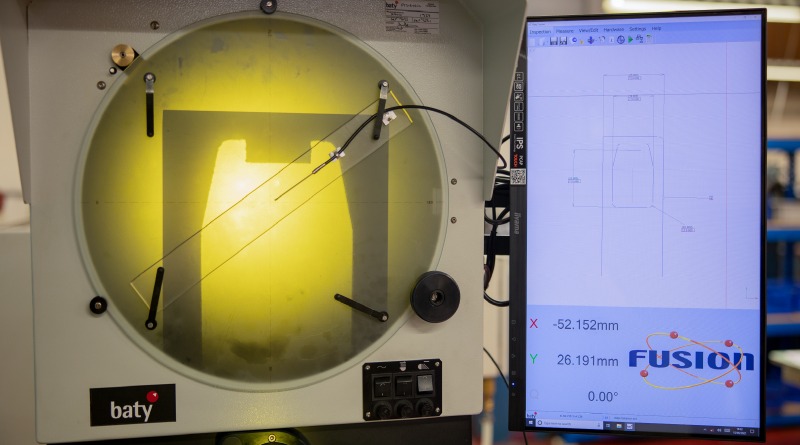 Bowers Ensures Accuracy of Bore Gauges with Baty Profile Projector