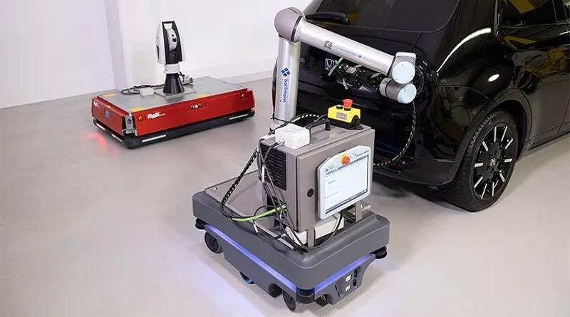 Kết nối quét không dây để kiểm tra tự động theo dõi bằng laser quy mô lớn