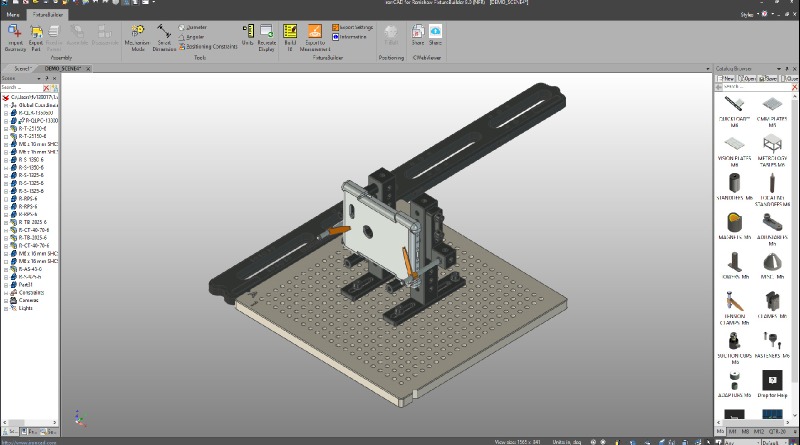Phần mềm FixtureBuilder cung cấp khả năng lập mô hình cố định nâng cao