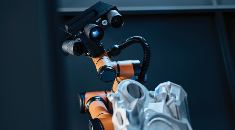 Trạm đo lường di động kết hợp robot cộng tác với máy quét 3D mạnh mẽ