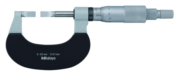 PANME CƠ KHÍ MỎ DẸT 122-102 25-50MM/0,75MM