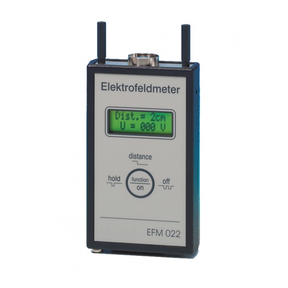 Máy đo tĩnh điện KLEINWACHTER EFM 022 (± 20kV/m; ± 200kV/m)