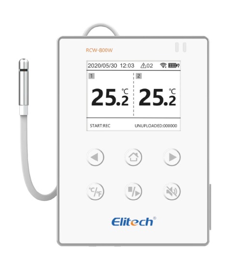 NHIỆT KẾ TỰ GHI 2 SENSOR ELITECH RCW-800W-TDE