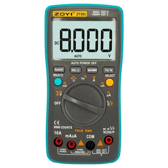 ĐỒNG HỒ VẠN NĂNG ĐO ĐIỆN ZOTEK ZOYI ZT301