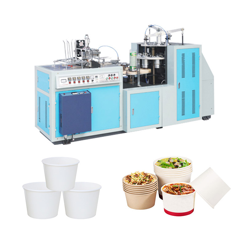 Máy làm xô giấy tráng PE đôi 15KW 130 - 180OZ