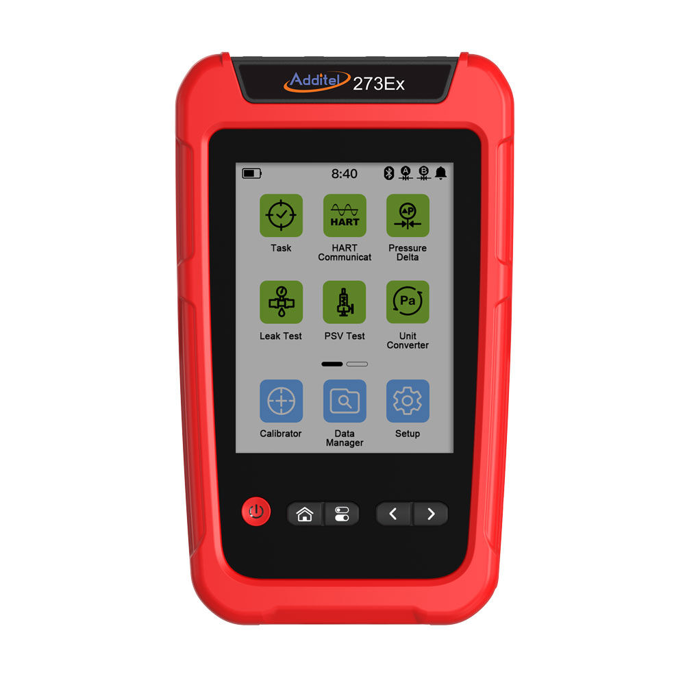 Additel ADT273EX-GP6K-PSI-N2-HART Handheld Pressure Calibrator, ATEX 0-6000psi, Gauge, 1/2NPT M with HART
