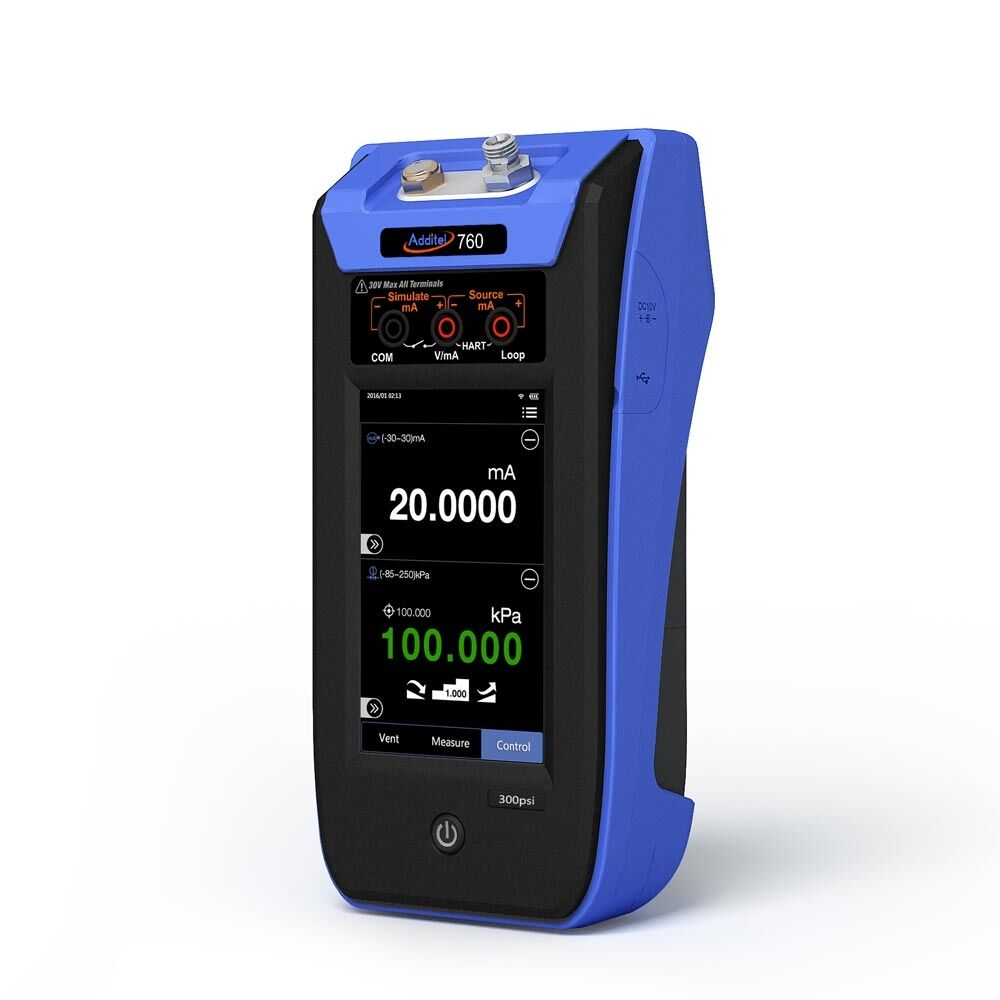 Additel ADT760 Automatic Handheld Pressure Calibrator, +/-20"H2O with DP20 Sensor