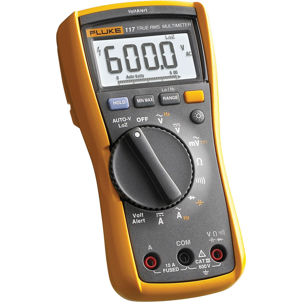 Fluke 117 Electrician's Multimeter w/Non-Contact Volt.,600V