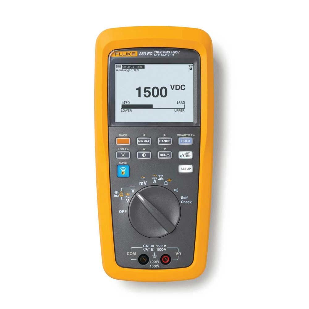 Fluke 283FC CAT III 1500V, CAT IV 1000V TRMS Wireless Multimeter
