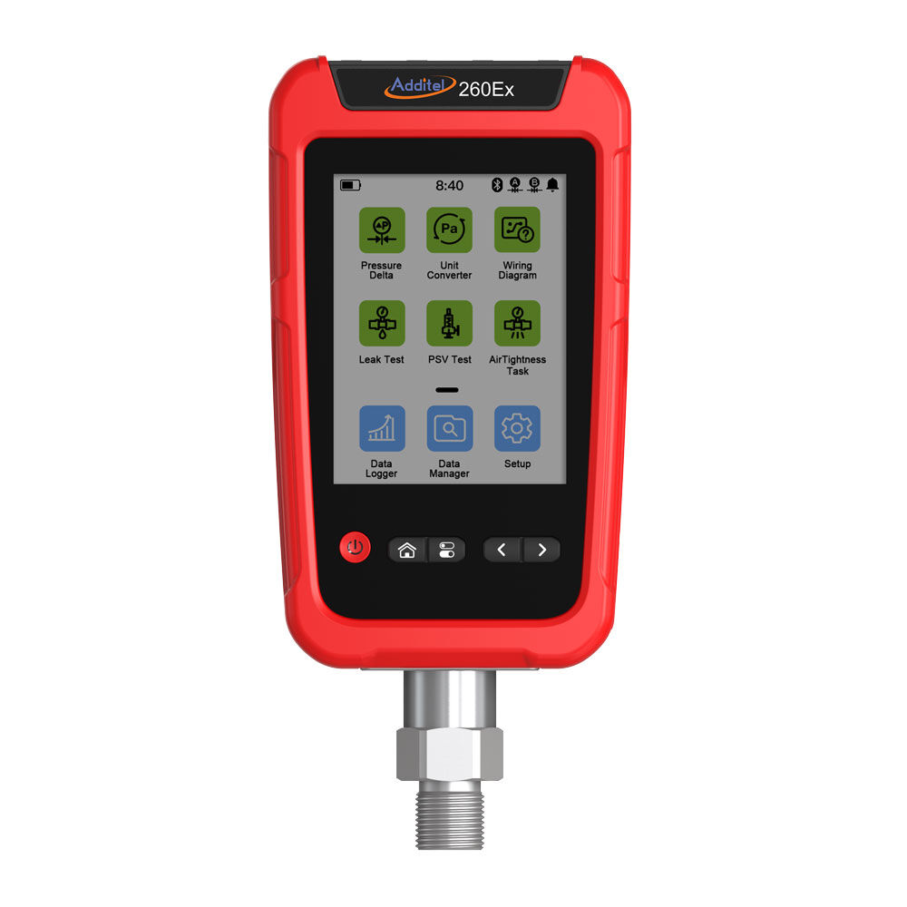 Additel ADT260EX-GP5-PSI-N Handheld Multichannel Reference Recorder, IS, 0 to 5 psi, Gauge