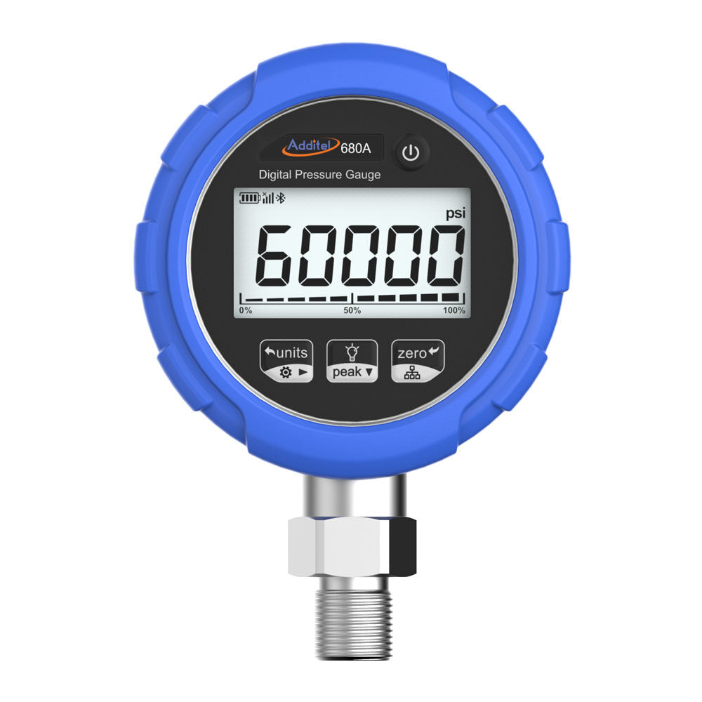 Additel ADT680A-10-GP5K-PSI-N-DL ADT680A Digital Pressure Gauge, 0-5000 psi, Data Logging