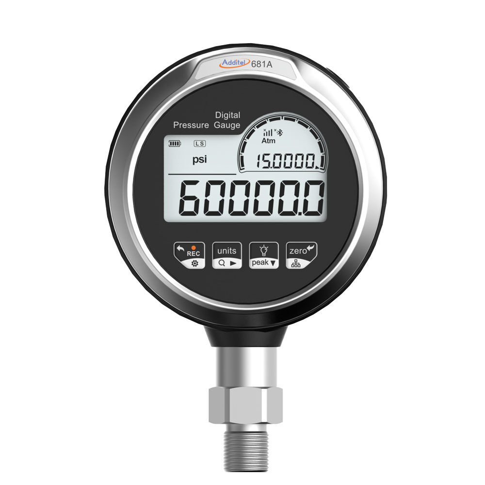 Additel ADT681A-10-GP60K-PSI-AM-DL ADT681A Digital Pressure Gauge, 0-60000 psi, Data Logging