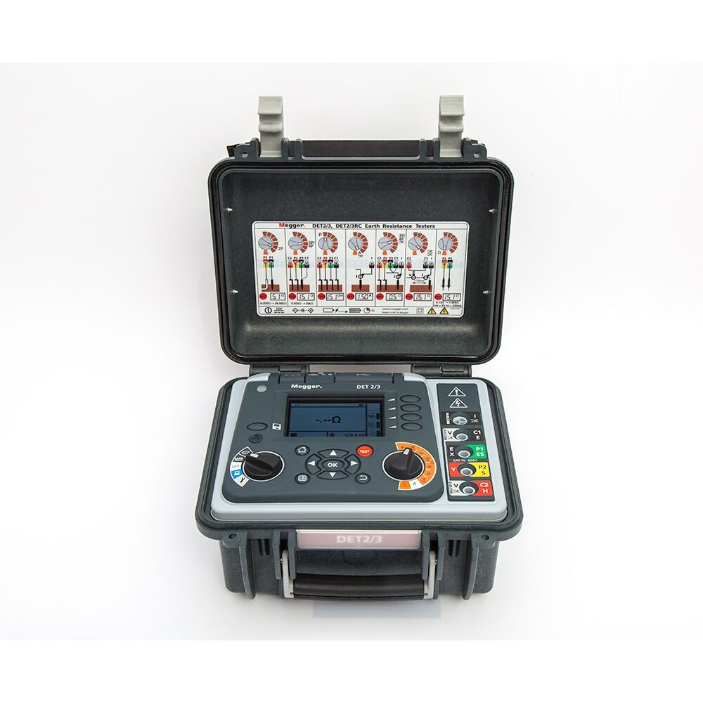 Megger DET2/3 100M KIT DET2/3 Ground Tester, 330 ft (100m) Kit