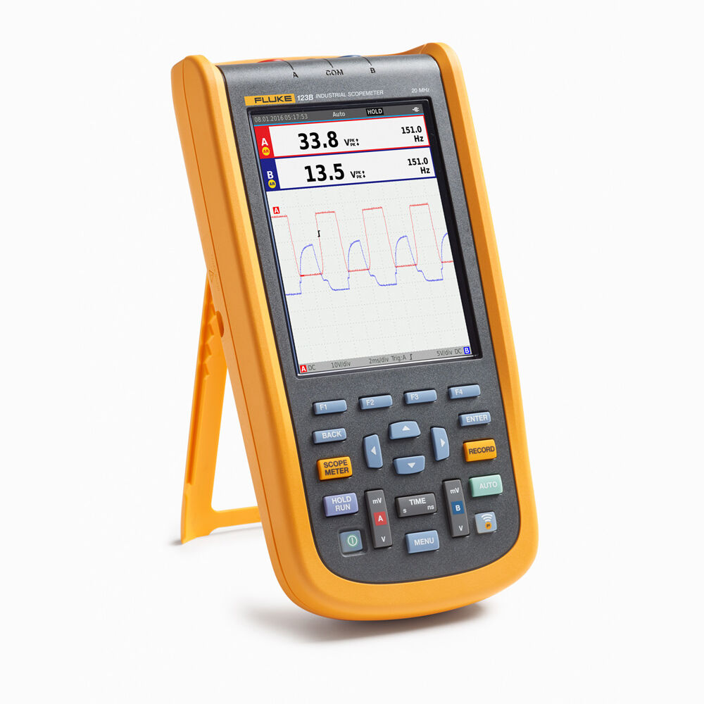 Fluke 123B/NA/S Handheld Industrial Scopemeter/SCC, 20MHZ