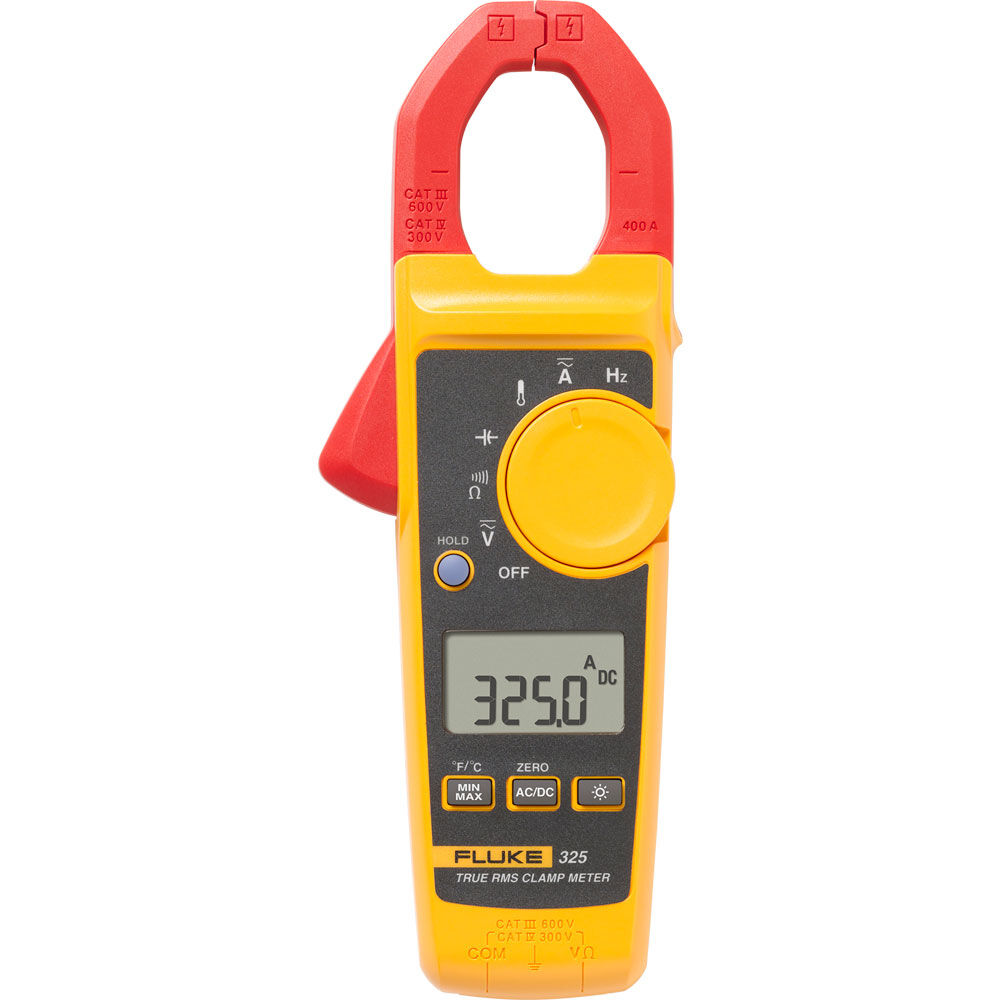 Fluke 325 400A AC/DC True-rms Clamp Meter with Temperature