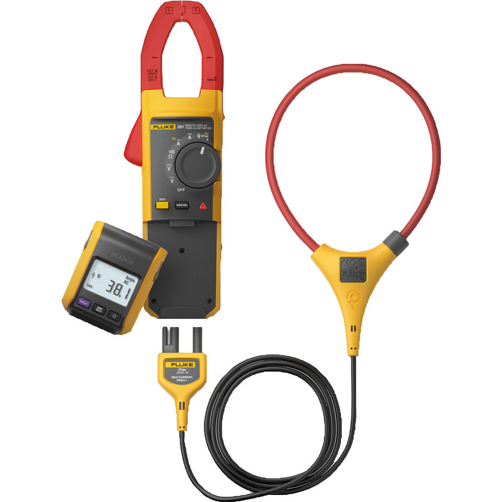 Fluke 381 Remote Display True-rms AC/DC Clamp Meter with iFlex