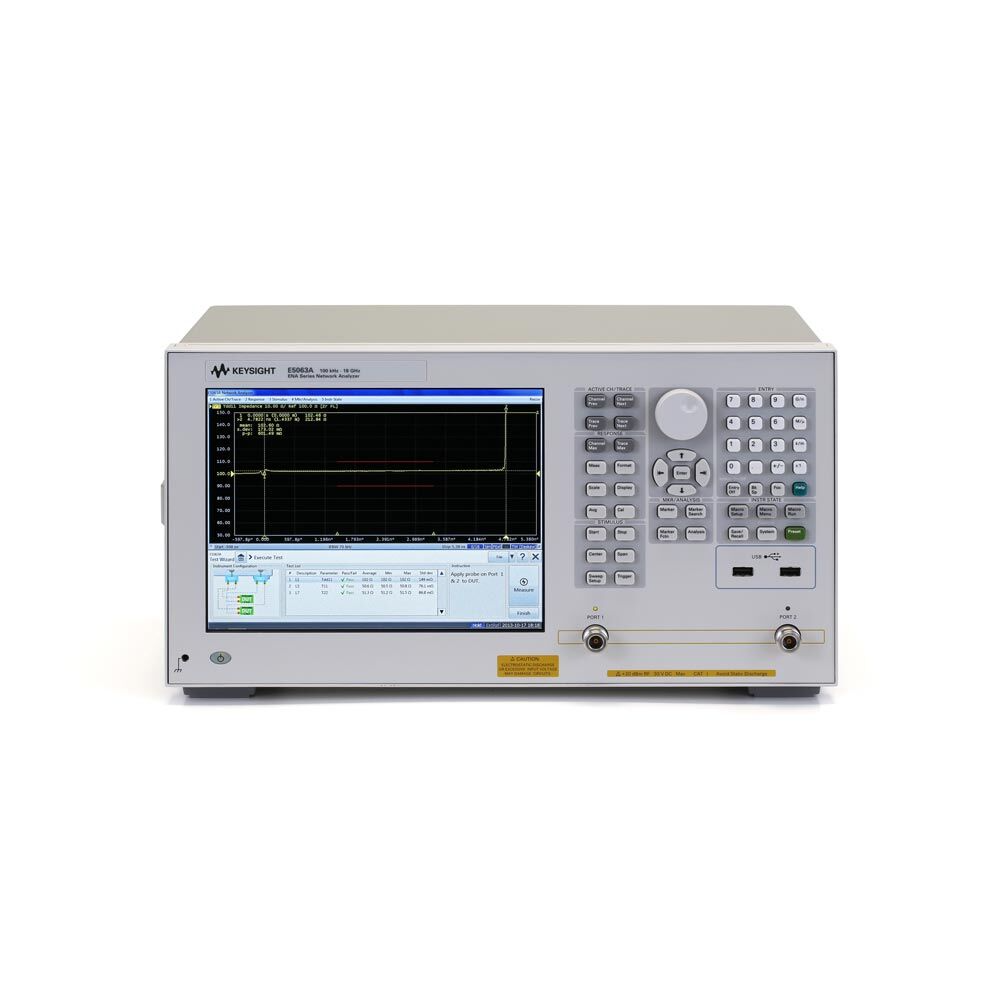 Keysight E5063A-2H5 ENA Series Network Analyzer 2-Port Test Set, 100kHz - 18GHz