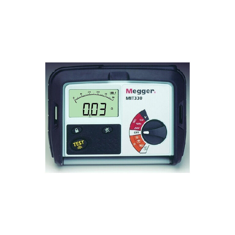 Megger MIT330 Insulation & Continuity Tester, 250V, 500V, 1000V
