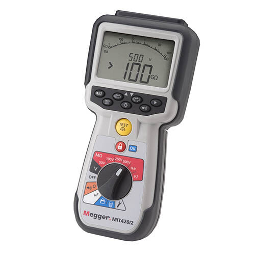 Megger MIT430/2 Insulation Tester + Bluetooth 50V, 100V, 250V, 500V & 1000V