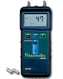 Extech 407910 Heavy Duty Manometer with NIST Certificate