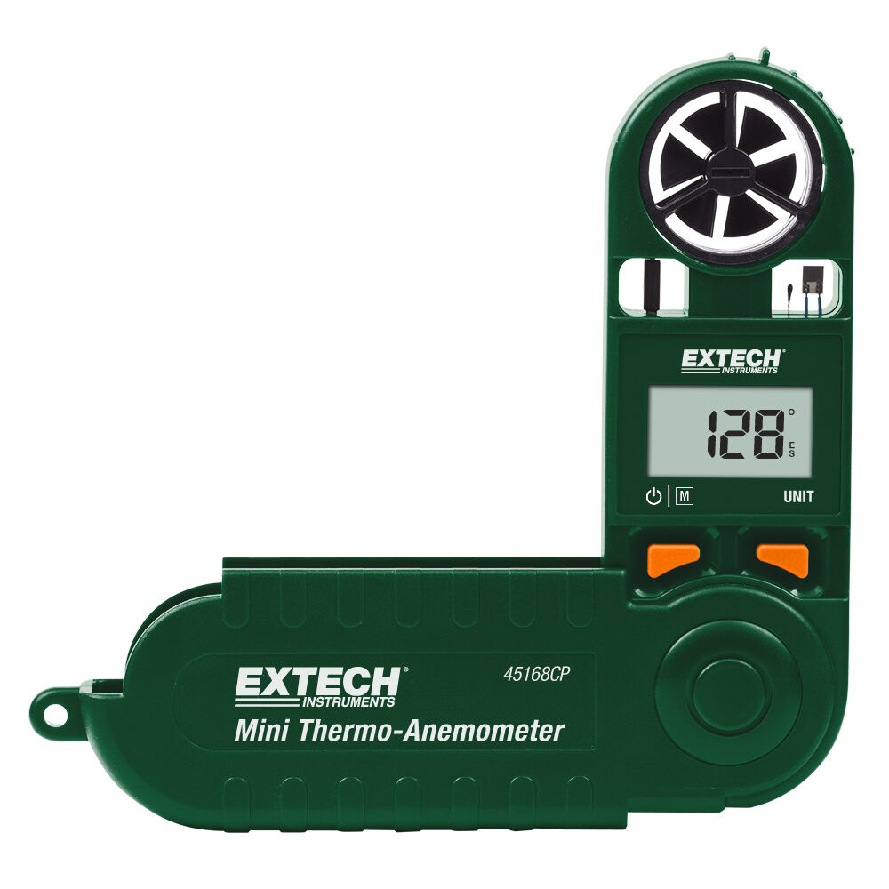 Extech 45168CP Mini Thermo-Anemometer with Built-in Compass