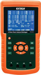 Extech PQ3450 3-Phase Power Analyzer Datalogger
