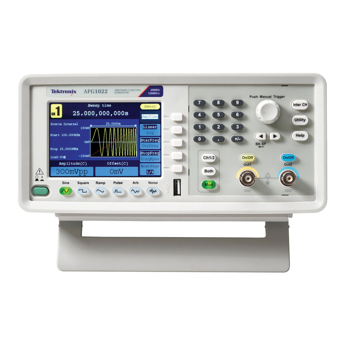 Tektronix AFG1022 Arbitrary / Function Generator with 25MHz or 60MHz