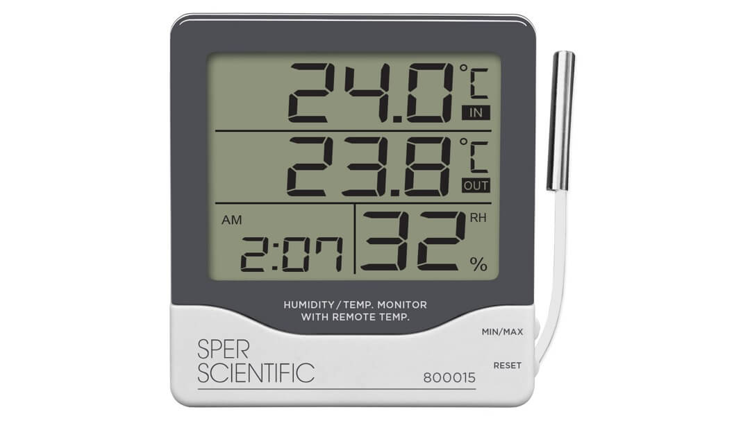 Đồng hồ đo nhiệt độ độ ẩm 800015 – Sper Scientific