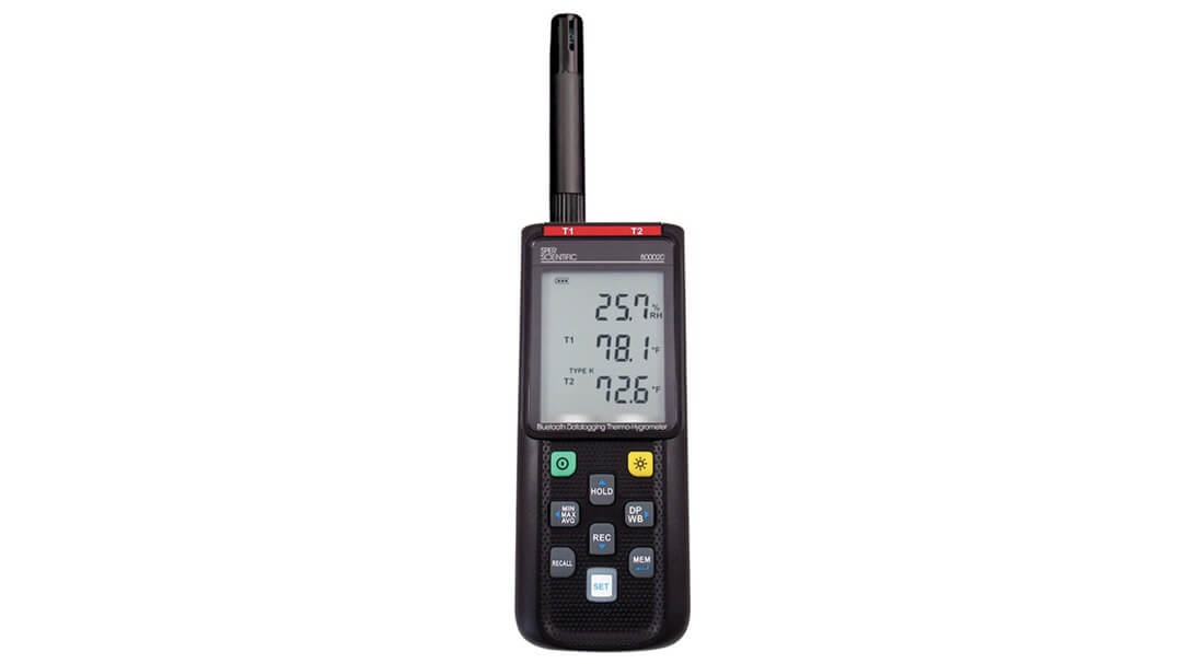 Máy đo nhiệt độ độ ẩm Bluetooth, Datalog 800020 – Sper Scientific