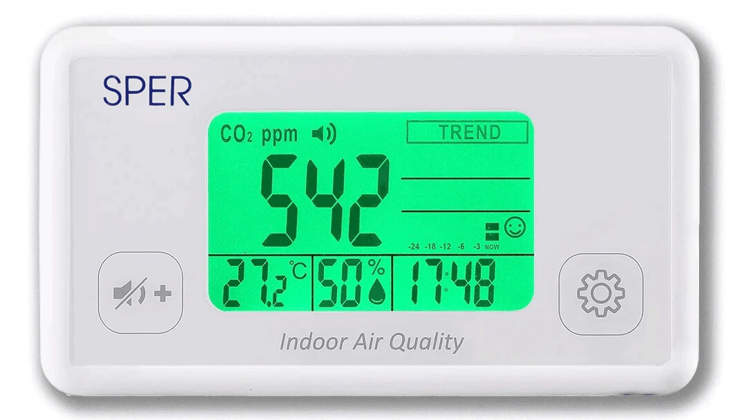 Thiết bị đo nhiệt độ độ ẩm, CO2 không khí 800052 – Sper Scientific